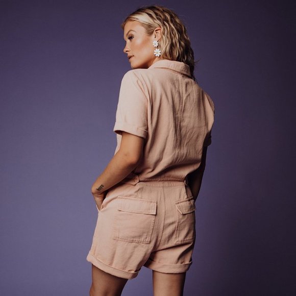 Clad & Cloth Romper (Blush/Pink) - Picture 2 of 4